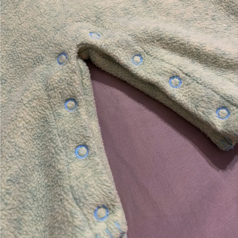 Silver Tag Carter’s Baby Overalls 6–9M Yoko Ono Lennon 2002 Terry Romper EUC - Picture 5 of 11